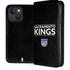 NBA Sacramento Kings Standard - Black iPhone 14 Folio Case