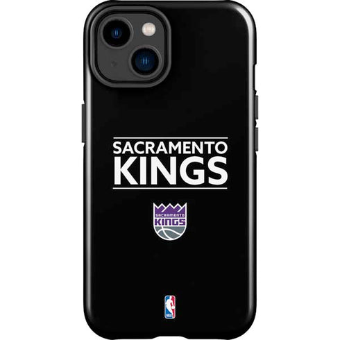 NBA Sacramento Kings Standard - Black iPhone 15 Plus Impact Case