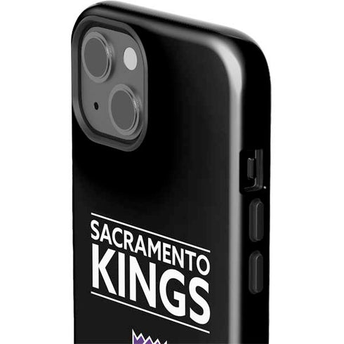 NBA Sacramento Kings Standard - Black iPhone 15 Plus Impact Case