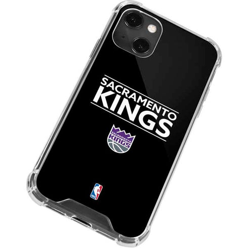 NBA Sacramento Kings Standard - Black iPhone 14 Plus Clear Case