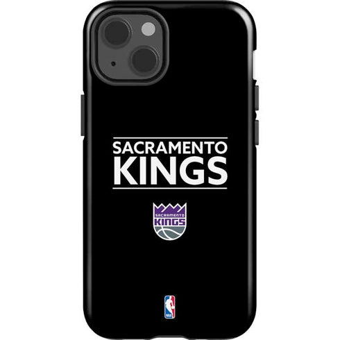 NBA Sacramento Kings Standard - Black iPhone 15 Impact Case