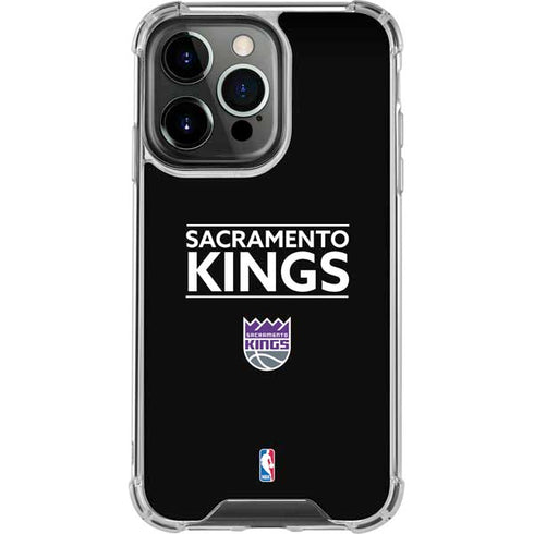 NBA Sacramento Kings Standard - Black iPhone 14 Pro Clear Case