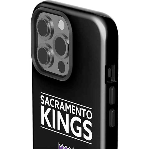 NBA Sacramento Kings Standard - Black iPhone 15 Pro Impact Case