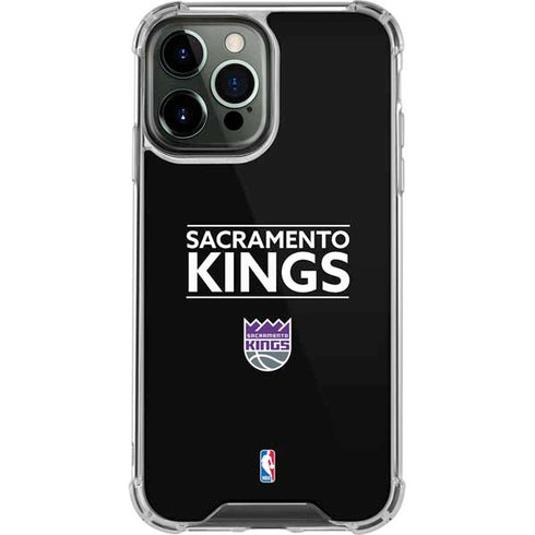NBA Sacramento Kings Standard - Black iPhone 14 Pro Max Clear Case