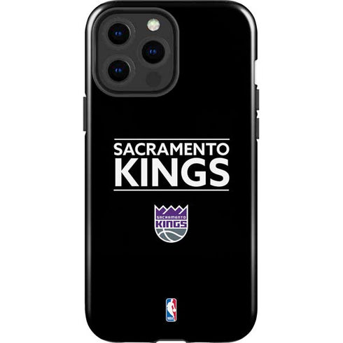 NBA Sacramento Kings Standard - Black iPhone 15 Pro Max Impact Case