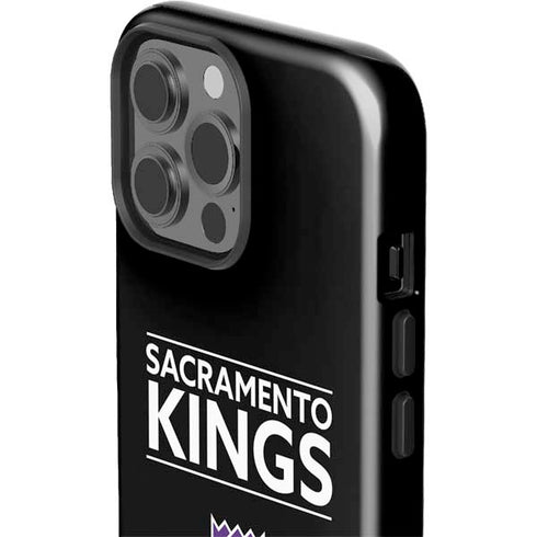NBA Sacramento Kings Standard - Black iPhone 15 Pro Max Impact Case