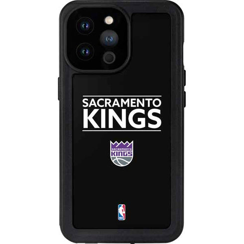 NBA Sacramento Kings Standard - Black iPhone 14 Pro Max Waterproof Case