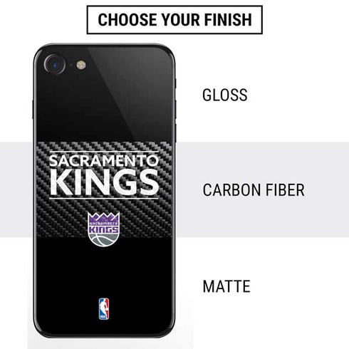 NBA Sacramento Kings Standard - Black iPhone SE (2nd & 3rd Gen) Skin