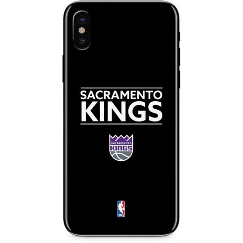 NBA Sacramento Kings Standard - Black iPhone X Skin