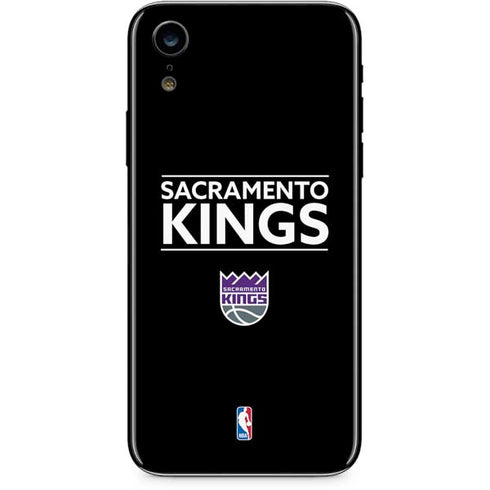 NBA Sacramento Kings Standard - Black iPhone XR Skin