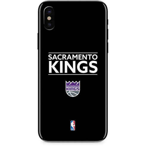 NBA Sacramento Kings Standard - Black iPhone XS Max Skin