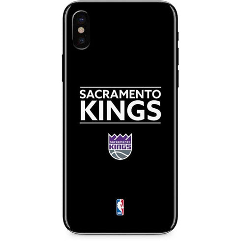 NBA Sacramento Kings Standard - Black iPhone XS Skin