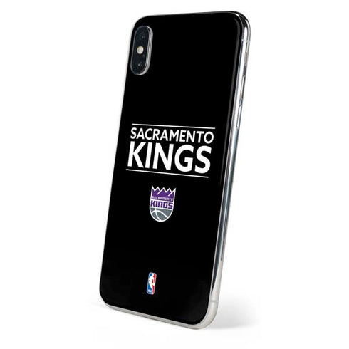 NBA Sacramento Kings Standard - Black iPhone XS Skin