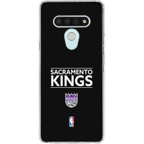 NBA Sacramento Kings Standard - Black LG Stylo 6 Clear Case