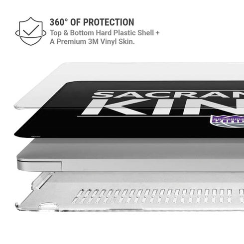 NBA Sacramento Kings Standard - Black MacBook Pro 13in (2020) Case plus Skin