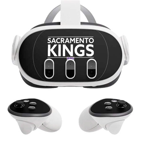 NBA Sacramento Kings Standard - Black Meta Quest 3 Skin