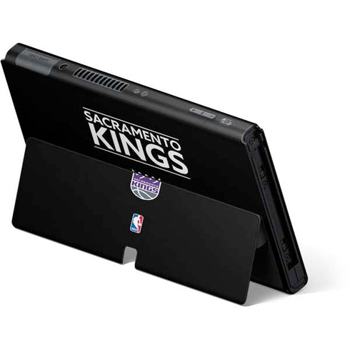 NBA Sacramento Kings Standard - Black Nintendo Switch OLED (2021) Skin