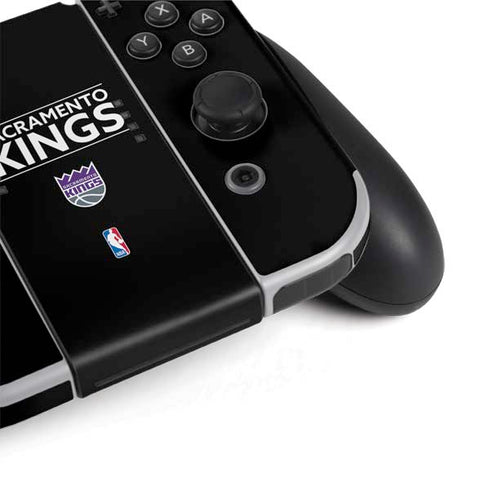NBA Sacramento Kings Standard - Black Nintendo Switch OLED (2021) Skin