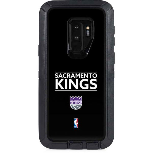 NBA Sacramento Kings Standard - Black Otterbox Defender Galaxy Skin