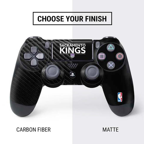 NBA Sacramento Kings Standard - Black PS4 Controller Skin