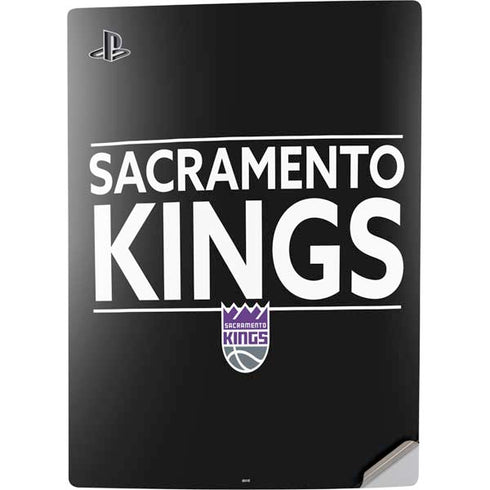 NBA Sacramento Kings Standard - Black PS5 Digital Edition Console Skin