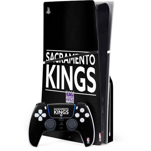 NBA Sacramento Kings Standard - Black PS5 Slim Disk Bundle Skin