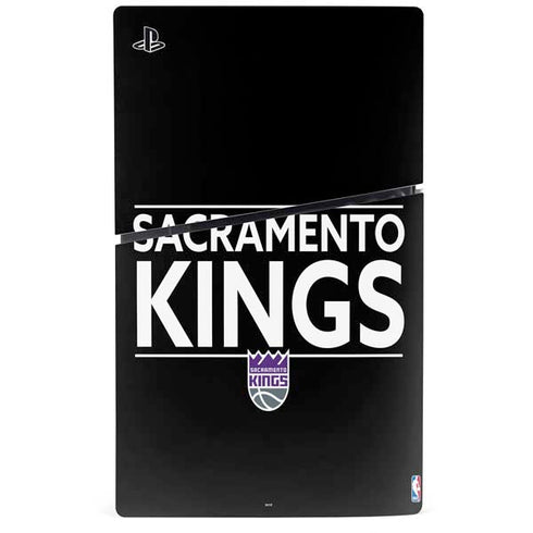 NBA Sacramento Kings Standard - Black PS5 Slim Digital Edition Console Skin