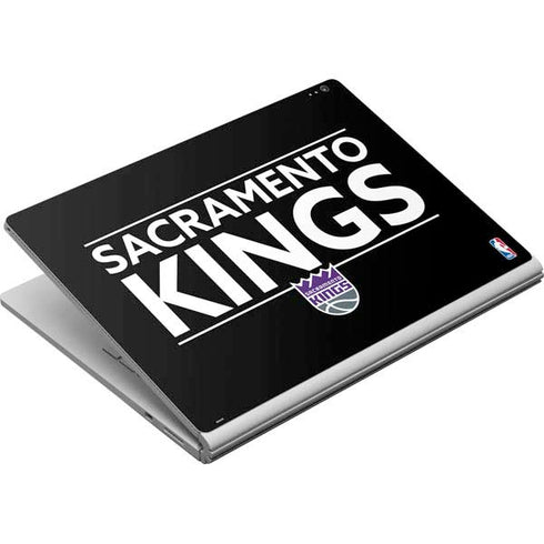 NBA Sacramento Kings Standard - Black Surface Book Skin