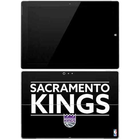NBA Sacramento Kings Standard - Black Surface Pro 3 Skin