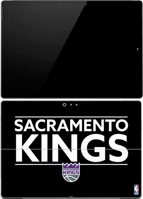 NBA Sacramento Kings Standard - Black Surface Pro (2017) Skin