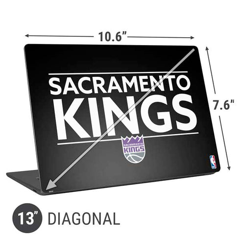NBA Sacramento Kings Standard - Black Universal Laptop 13in (10.6 x 7.6in) Skin