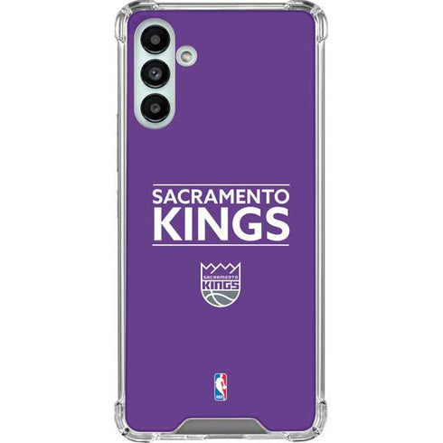 NBA Sacramento Kings Standard - Purple Galaxy A13 5G Clear Case