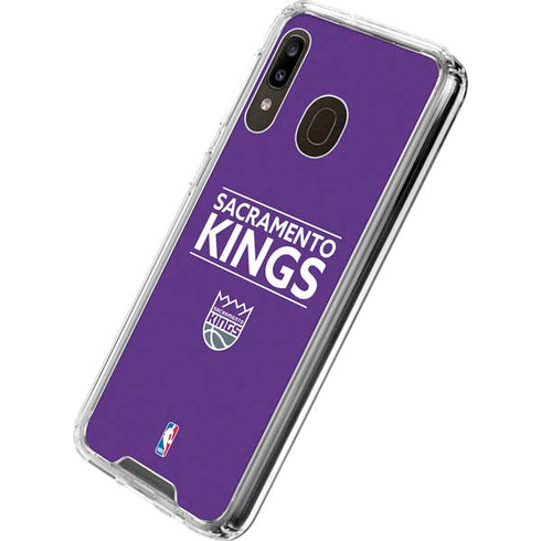 NBA Sacramento Kings Standard - Purple Galaxy A30 Clear Case