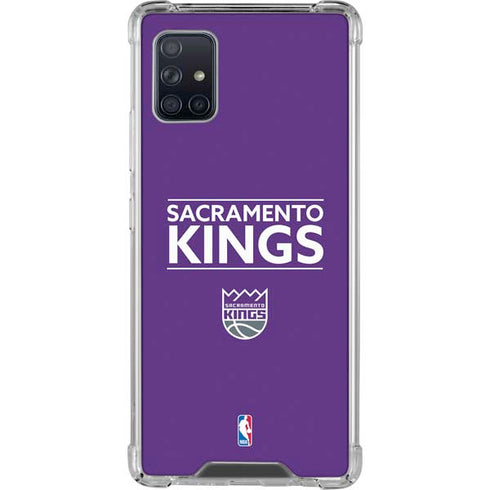 NBA Sacramento Kings Standard - Purple Galaxy A51 5G Clear Case