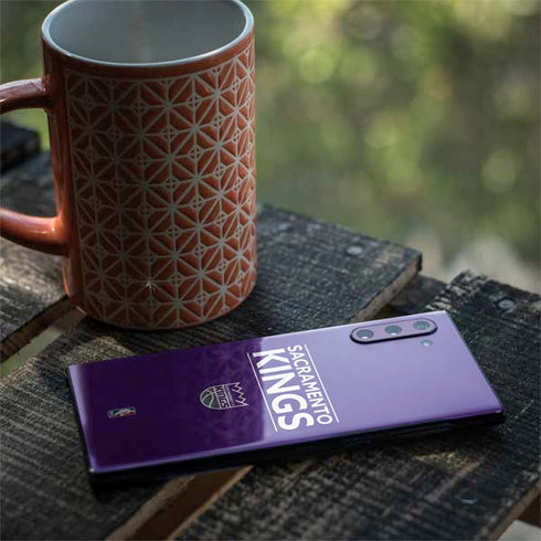 NBA Sacramento Kings Standard - Purple Galaxy Note 10 Skin