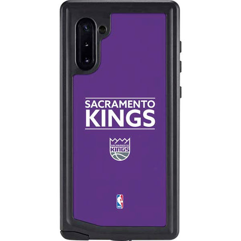 NBA Sacramento Kings Standard - Purple Galaxy Note 10 Waterproof Case