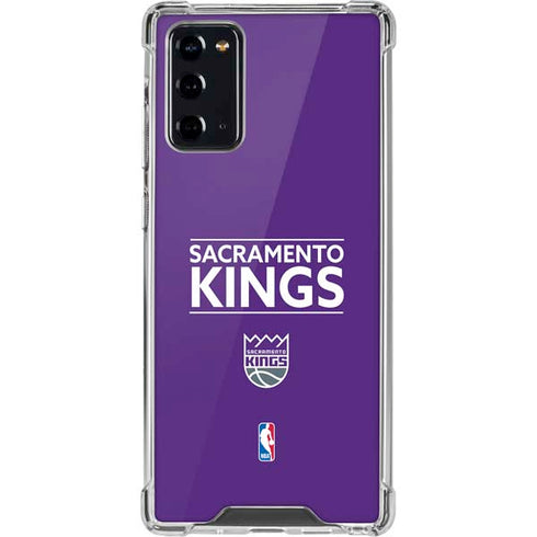 NBA Sacramento Kings Standard - Purple Galaxy Note20 5G Clear Case