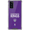 NBA Sacramento Kings Standard - Purple Galaxy Note20 5G Clear Case