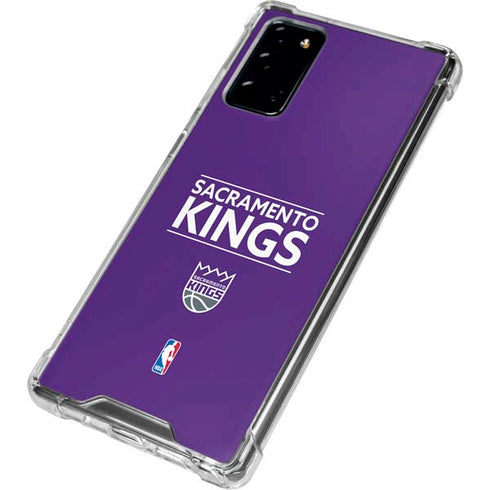NBA Sacramento Kings Standard - Purple Galaxy Note20 5G Clear Case