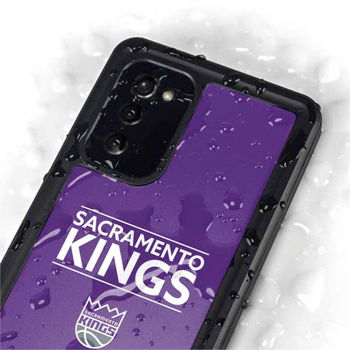 NBA Sacramento Kings Standard - Purple Galaxy Note20 5G Waterproof Case