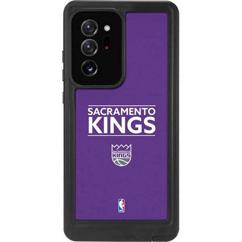 NBA Sacramento Kings Standard - Purple Galaxy Note20 Ultra 5G Waterproof Case
