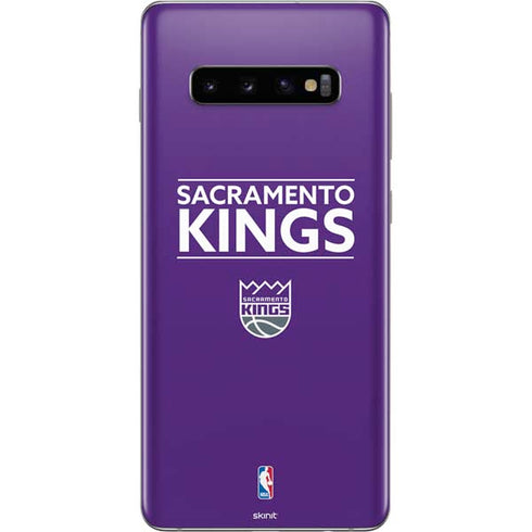 NBA Sacramento Kings Standard - Purple Galaxy S10 Plus Skin