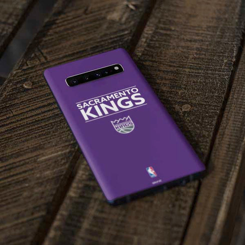 NBA Sacramento Kings Standard - Purple Galaxy S10 Plus Skin