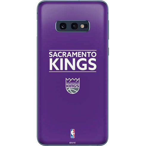 NBA Sacramento Kings Standard - Purple Galaxy S10e Skin