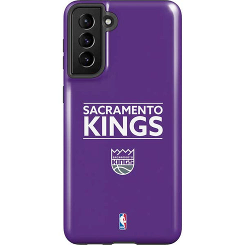 NBA Sacramento Kings Standard - Purple Galaxy S21 FE Pro Case