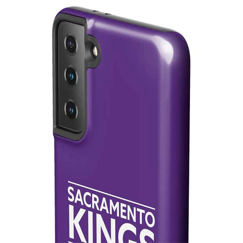 NBA Sacramento Kings Standard - Purple Galaxy S21 FE Pro Case