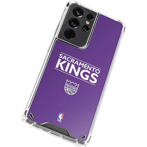NBA Sacramento Kings Standard - Purple Galaxy S21 Ultra 5G Clear Case
