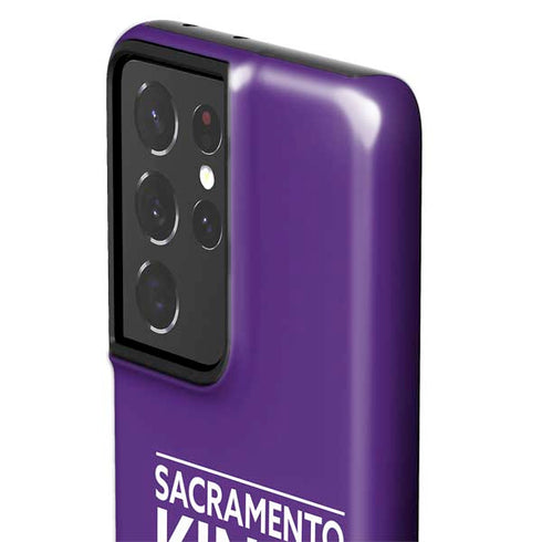NBA Sacramento Kings Standard - Purple Galaxy S21 Ultra 5G Pro Case