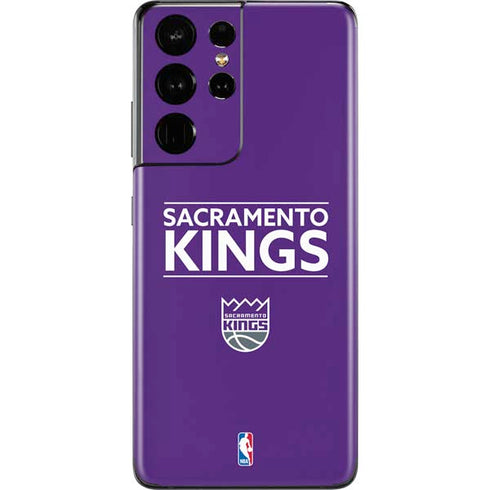NBA Sacramento Kings Standard - Purple Galaxy S21 Ultra 5G Skin