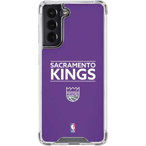 NBA Sacramento Kings Standard - Purple Galaxy S22 Clear Case